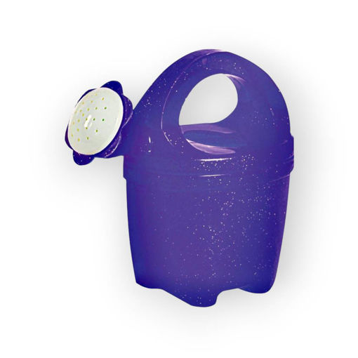 Picture of WATERING CAN LARGE TRANSPARENT PURPLE GLITTER